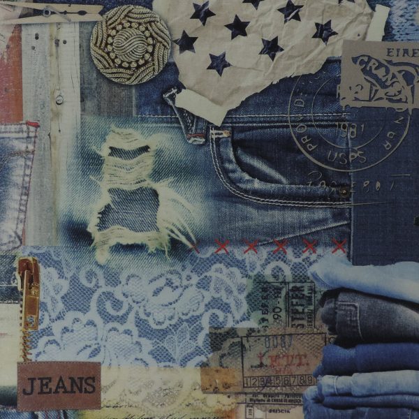 Портьерная ткань для девочки "джинса" 91014-01