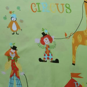 Ткань для штор в детскую Circo s dis. airjet-verde