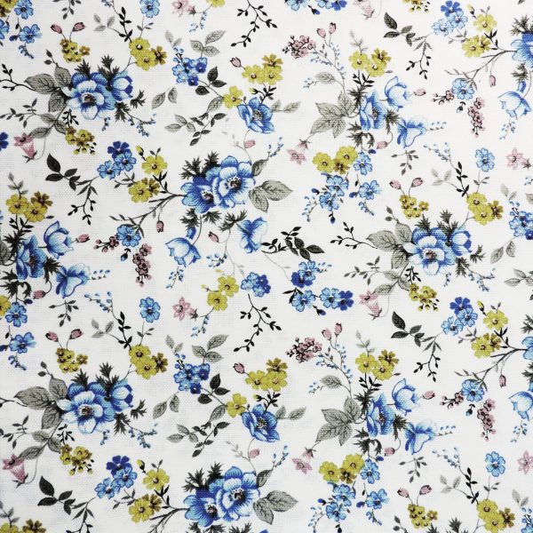 Портьерная ткань в мелкий цветок "Мильфлёр" Fiore-rosa-423