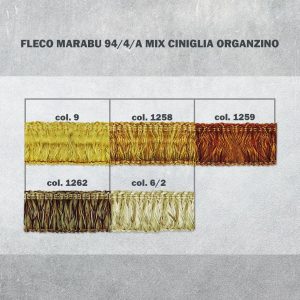 Бахрома травка fleco-marabu 94/4/A mix ciniglia organzino