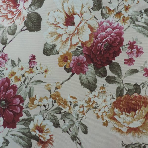 Портьерная ткань с цветами Spring col. Beige